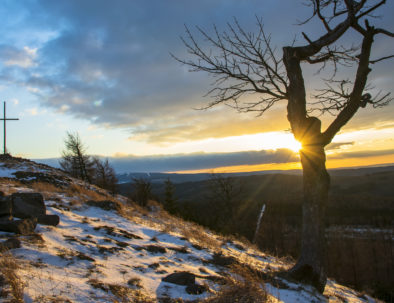 Sunrise in Ore Mountains, Spicak